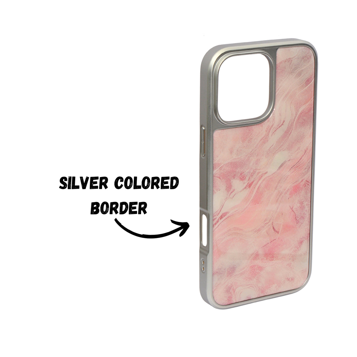 Blossom Blush Marble Mystic Mood Phone Case for iPhone 16 Pro Max