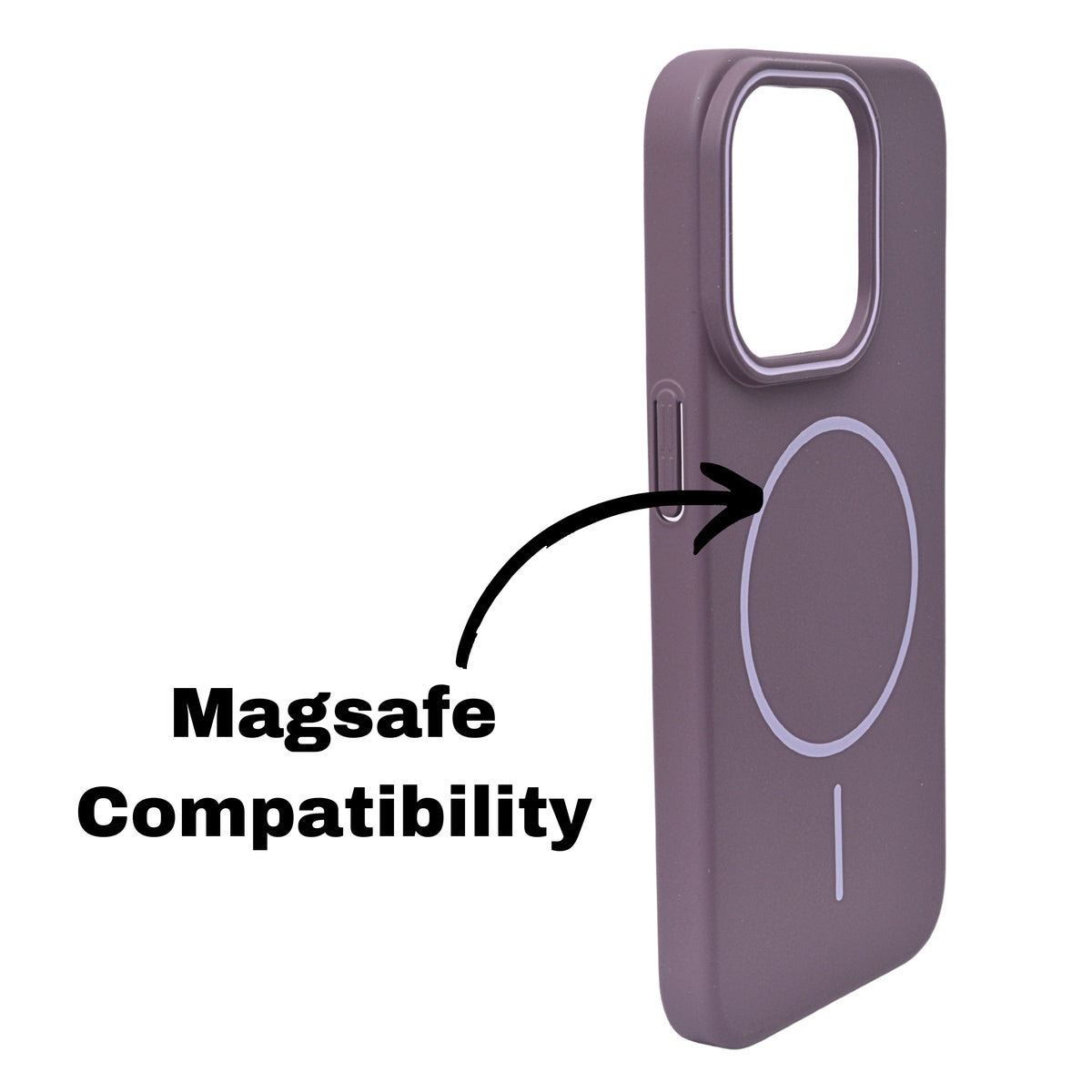MagSafe Compatible Matte Finish Hard Plastic Phone Case for iPhone 15 Pro