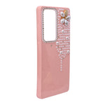 Luxury Glitter Finish with 3D Pearl Flower Design Phone Case for Samsung S24 / S25