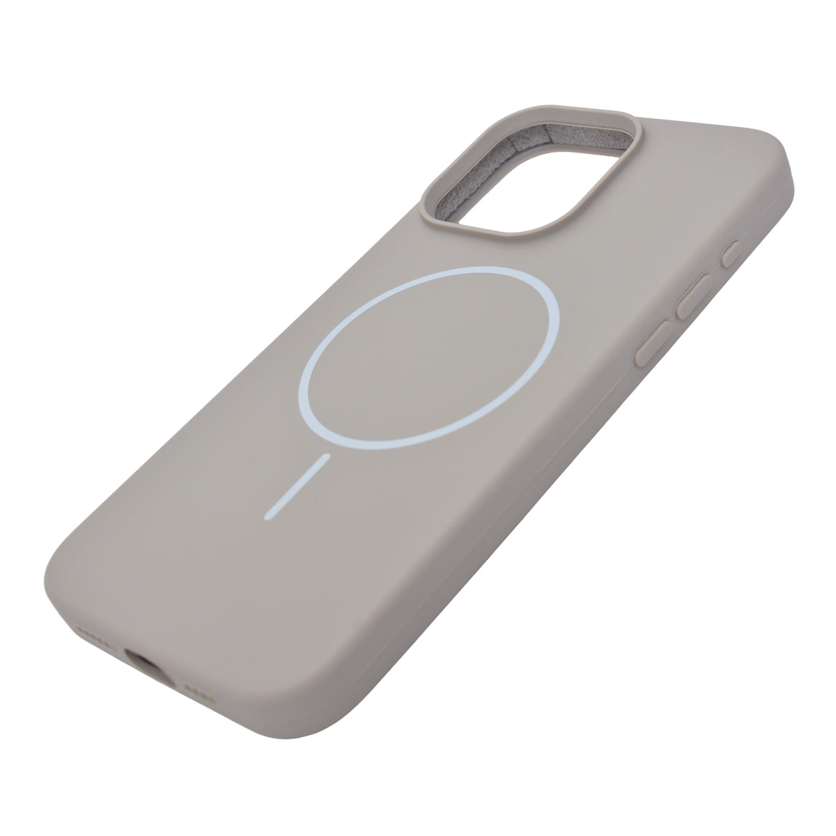 Soft Silicone with MagSafe Ring Phone Case for iPhone 15 Pro