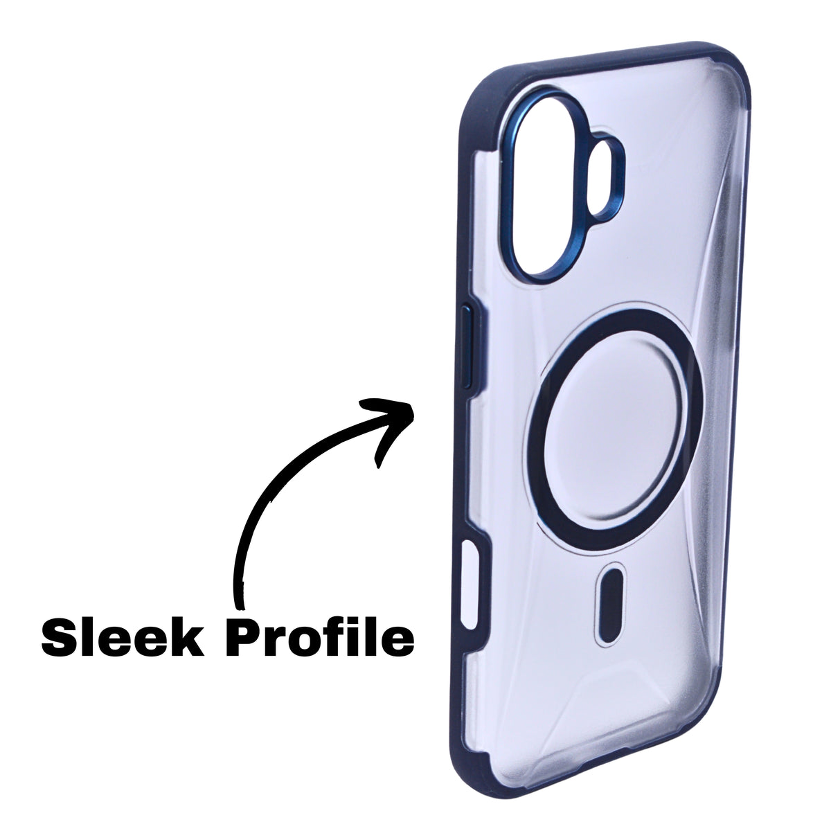 Transparent MagSafe Case with Shockproof Protection for iPhone 16 Plus