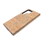 Cork Texture Printed MagSafe Compatible Phone Case for Samsung Galaxy S23 Ultra