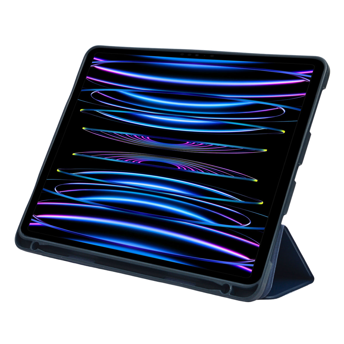 Smart Tri-Fold Stand Case with Built-In Pen Holder for iPad Pro 12.9" (2021/2022)