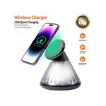 15W Magnetic Wireless Night Light Desk Lamp Charger For iPhone