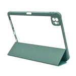 Transparent Trifold Smart Folio Case with Pencil Slot for iPad Pro 11 Inch