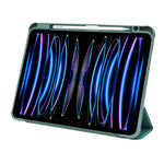 Transparent Trifold Smart Folio Case with Pencil Slot for iPad Pro 11 Inch