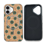 Cork Texture Printed MagSafe Compatible Phone Case for iPhone 16