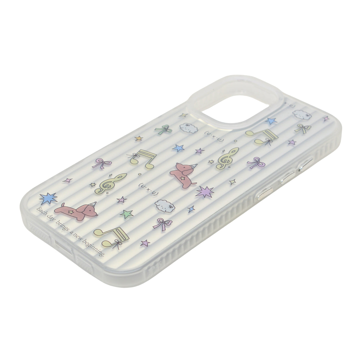 Aesthetic Bow & Floral Print Phone Case for iPhone 16