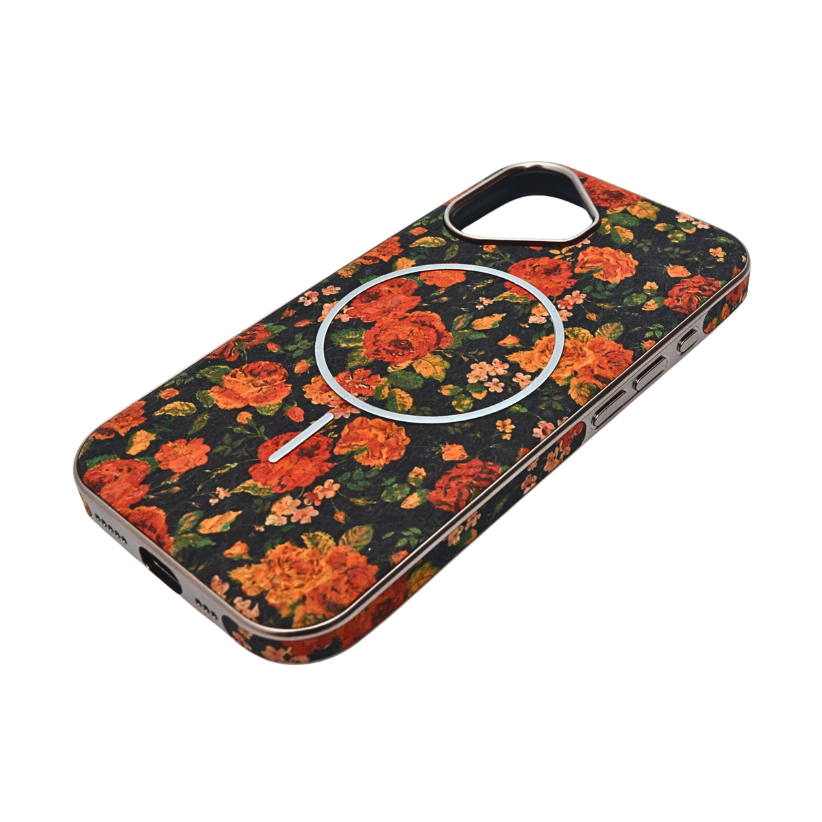 Cork Texture Printed MagSafe Compatible Phone Case for iPhone 16