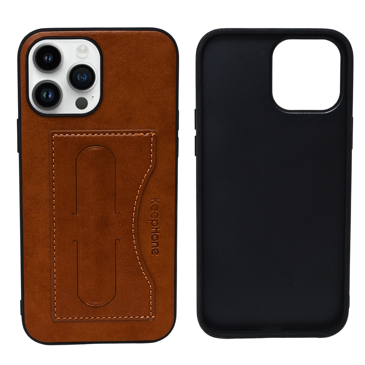 Smooth Leather Case With Card Holder Back Cover For iPhone 13 Pro Max