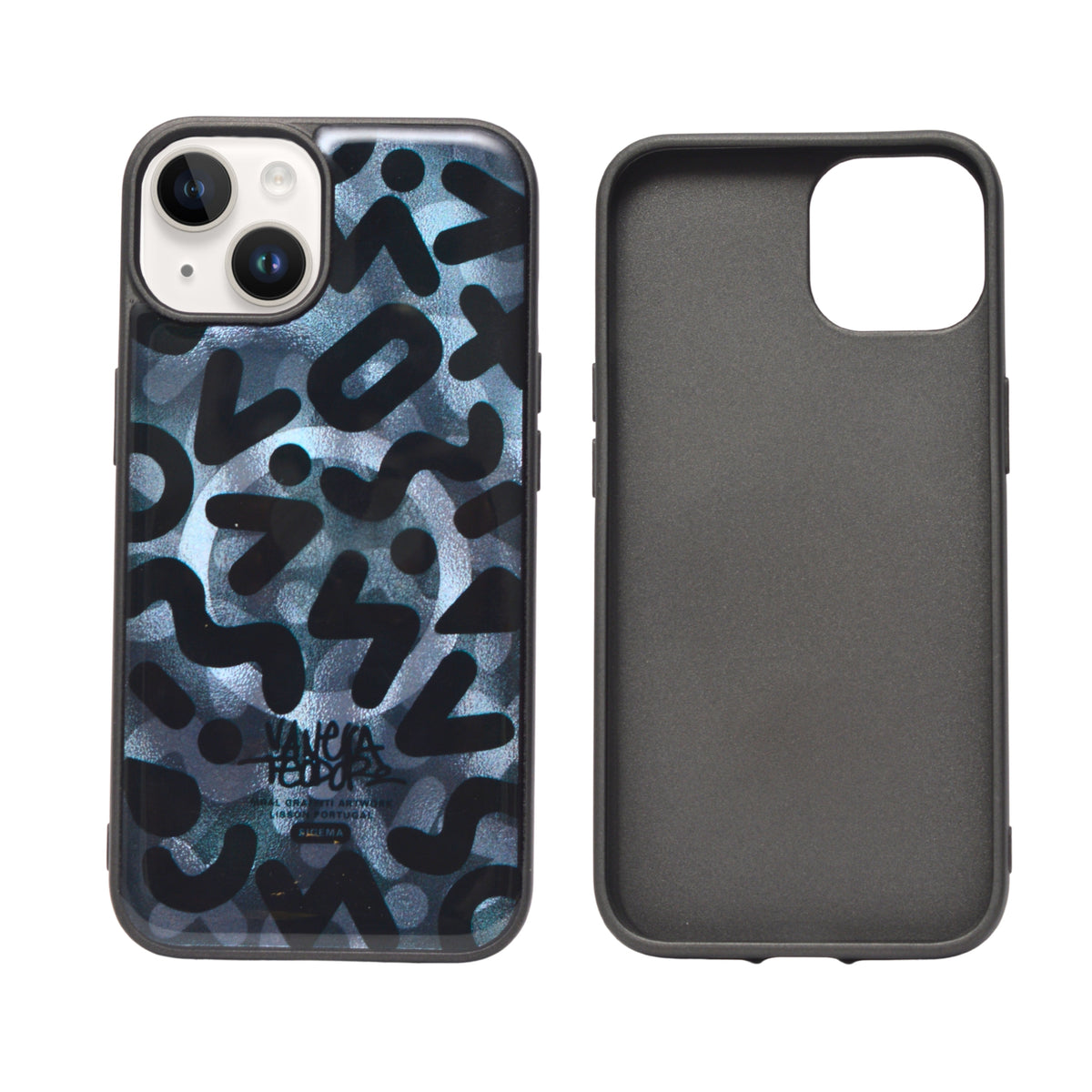 Abstract Graffiti Art Transparent Phone Case for iPhone 13 / 14