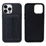 Smooth Leather Case With Card Holder Back Cover For iPhone 13 Pro Max