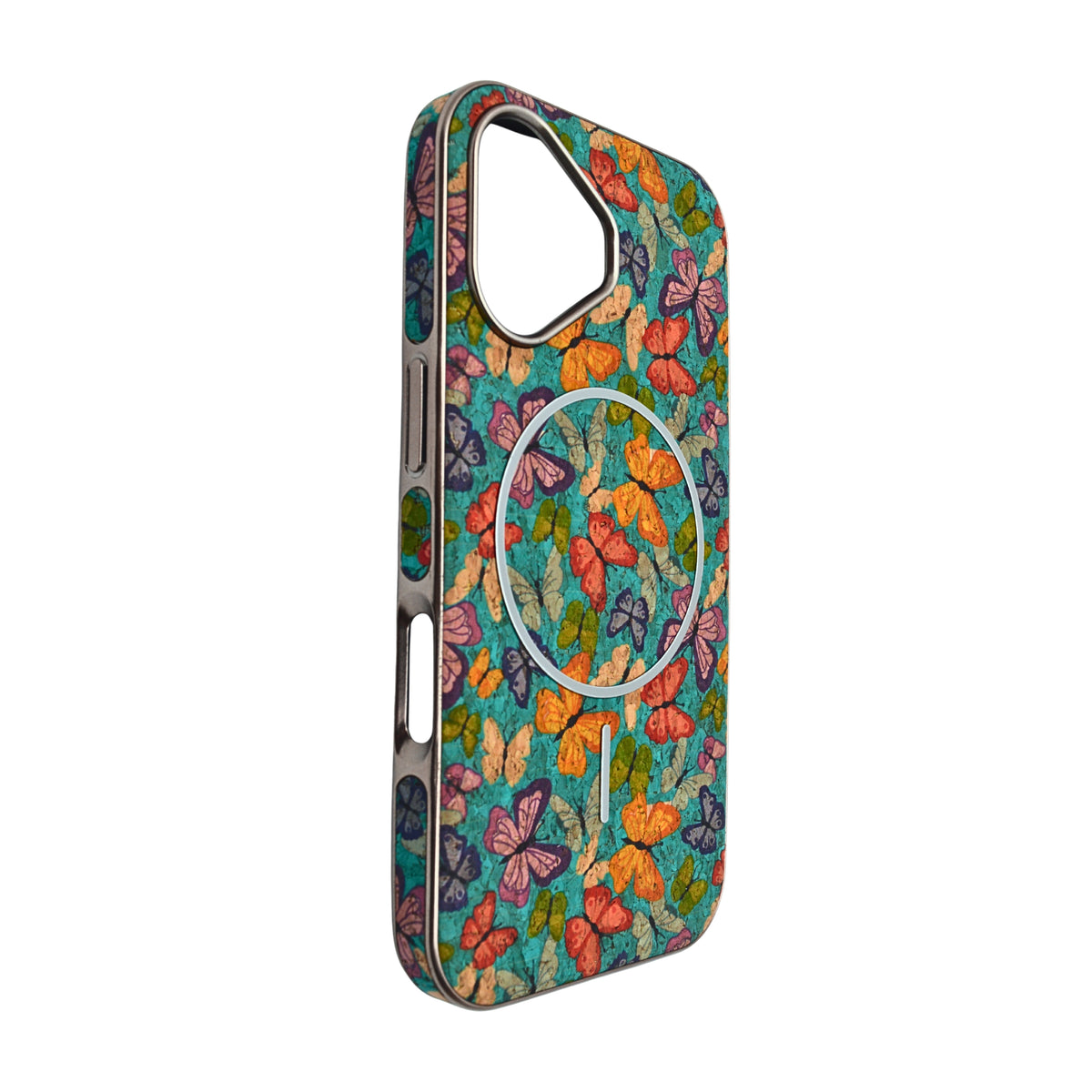 Cork Texture Printed MagSafe Compatible Phone Case for iPhone 16