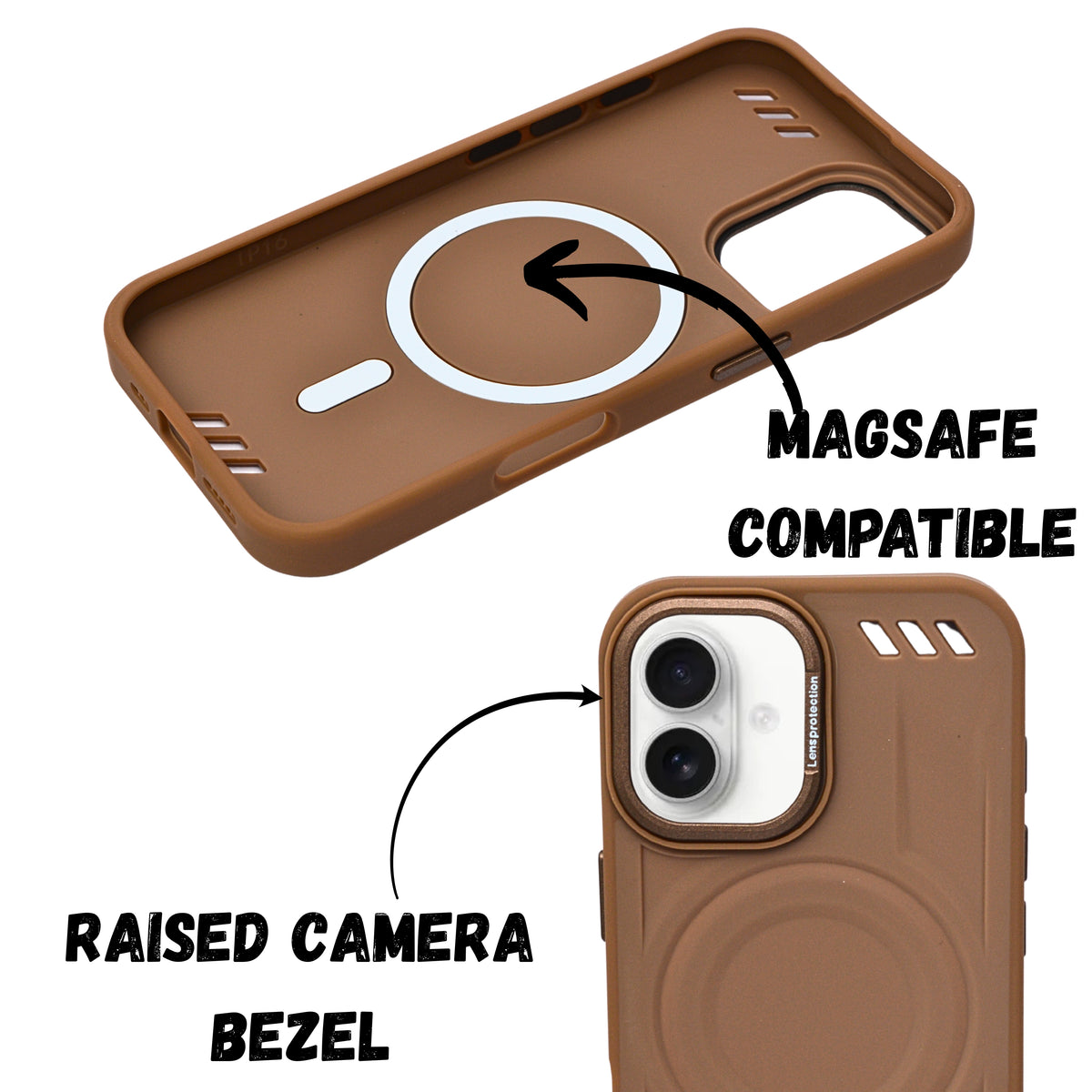 Shockproof Armor Case with Camera Lens Protection Cover For iPhone 16