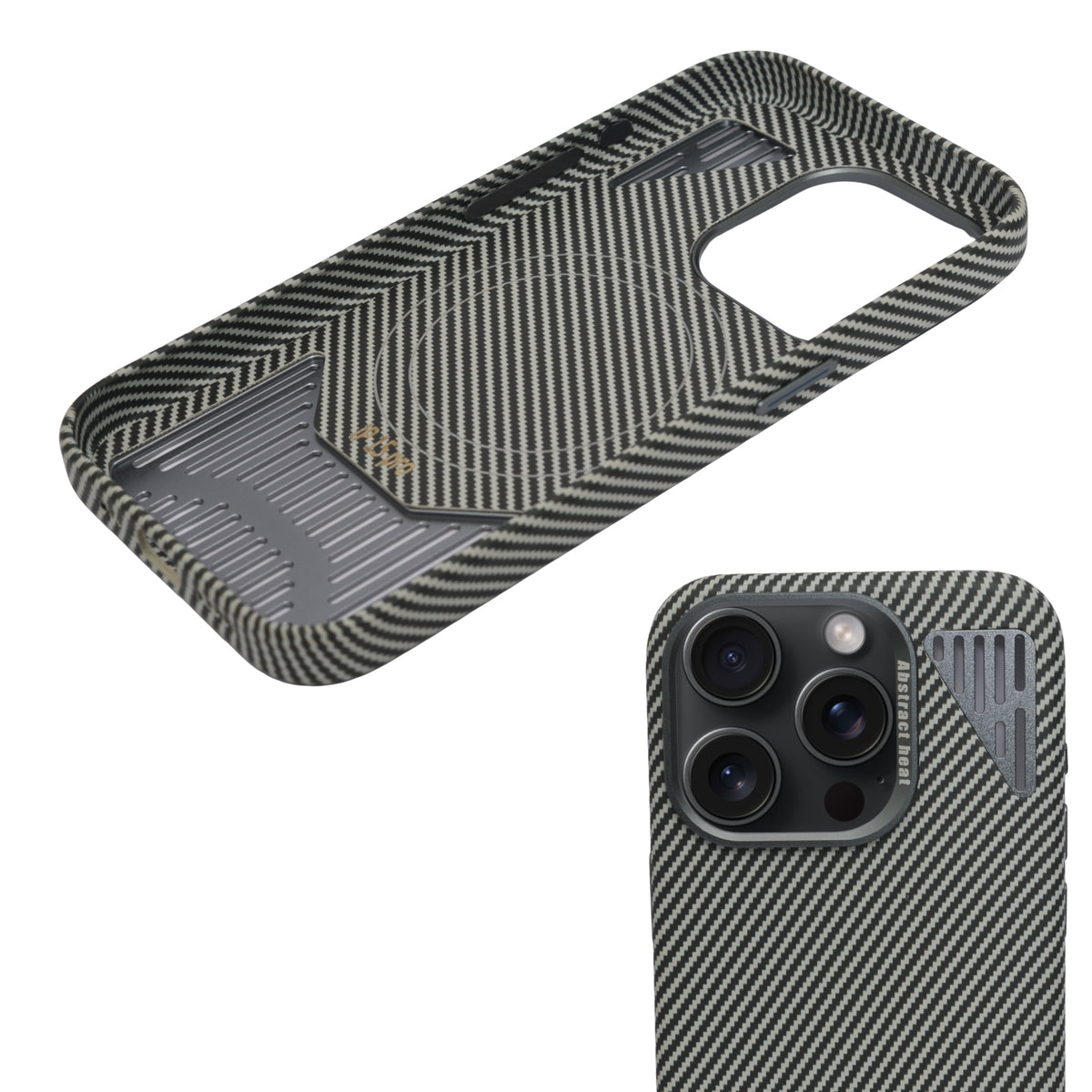 Premium Heat Dissipation with Modern Textured Finish Phone Case for iPhone 15 Pro