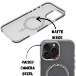 Transparent Shockproof MagSafe Case with Carbon Fiber Ring – for iPhone 16 Pro Max