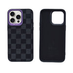 Checkered Texture Grip Case For iPhone 15 Pro Max