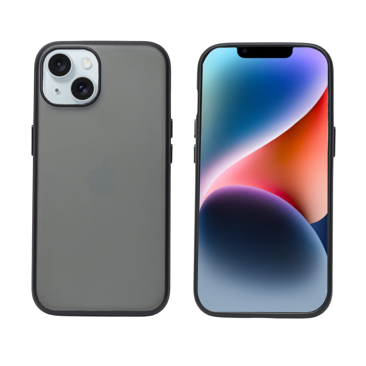 Smoky Matte with Side Grip Phone Case for iPhone 14 Plus / 15 Plus