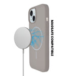 Soft Silicone with MagSafe Ring Phone Case for iPhone 15