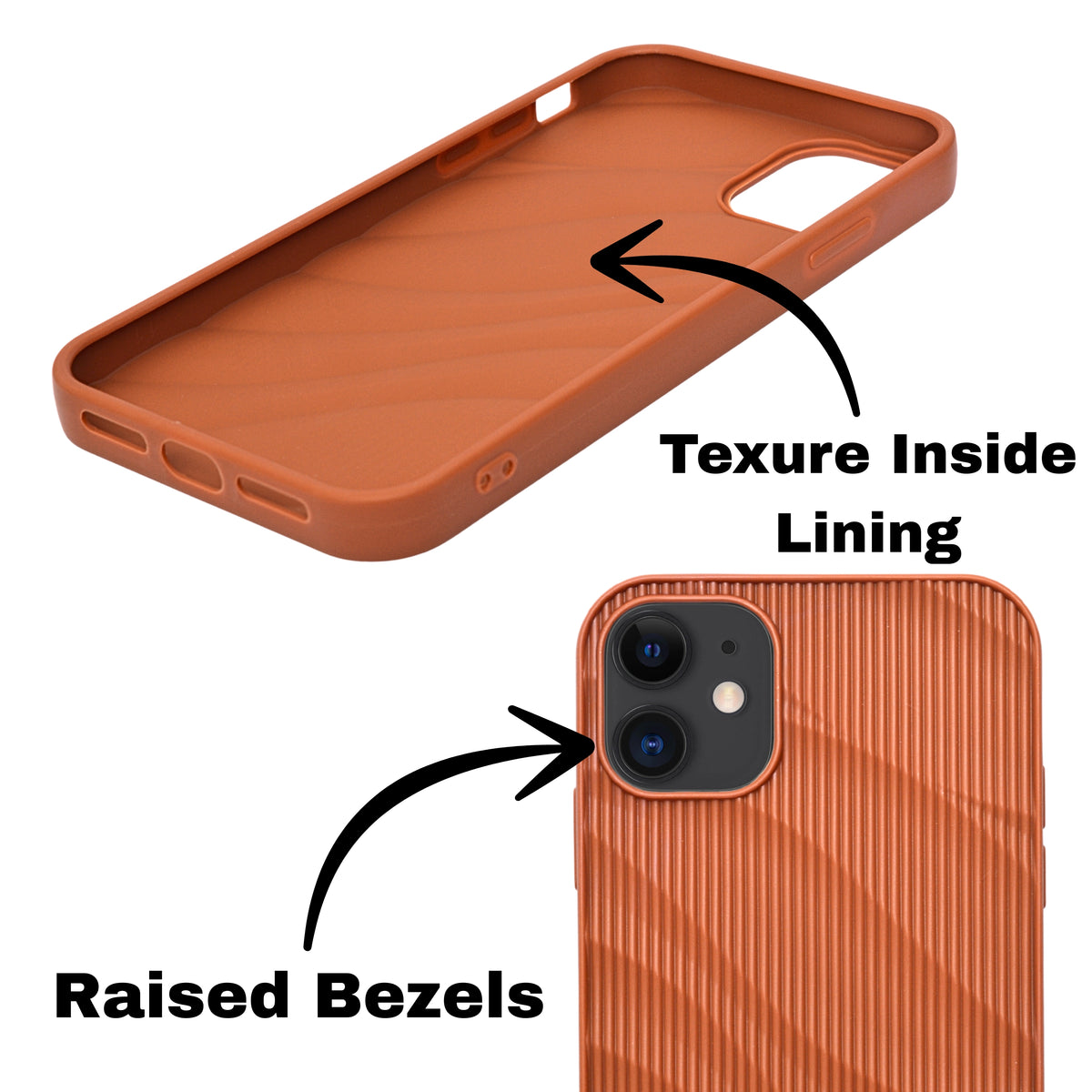 Soft Silicone Wave Texture Phone Case For iPhone 11