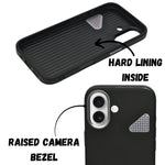 Premium Leather Heat Dissipation Protective Case for iPhone 16 Plus