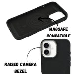 Textured Anti-Slip Silicone MagSafe Compatible Phone Case for iPhone 16 Plus