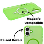Frosted Translucent MagSafe Silicone Case for iPhone 16 Plus