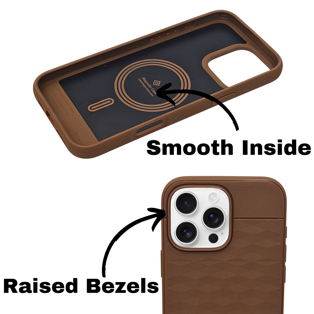 Silicone Sandstone Texture with MagSafe Compatible Phone Case for iPhone 16 Pro Max