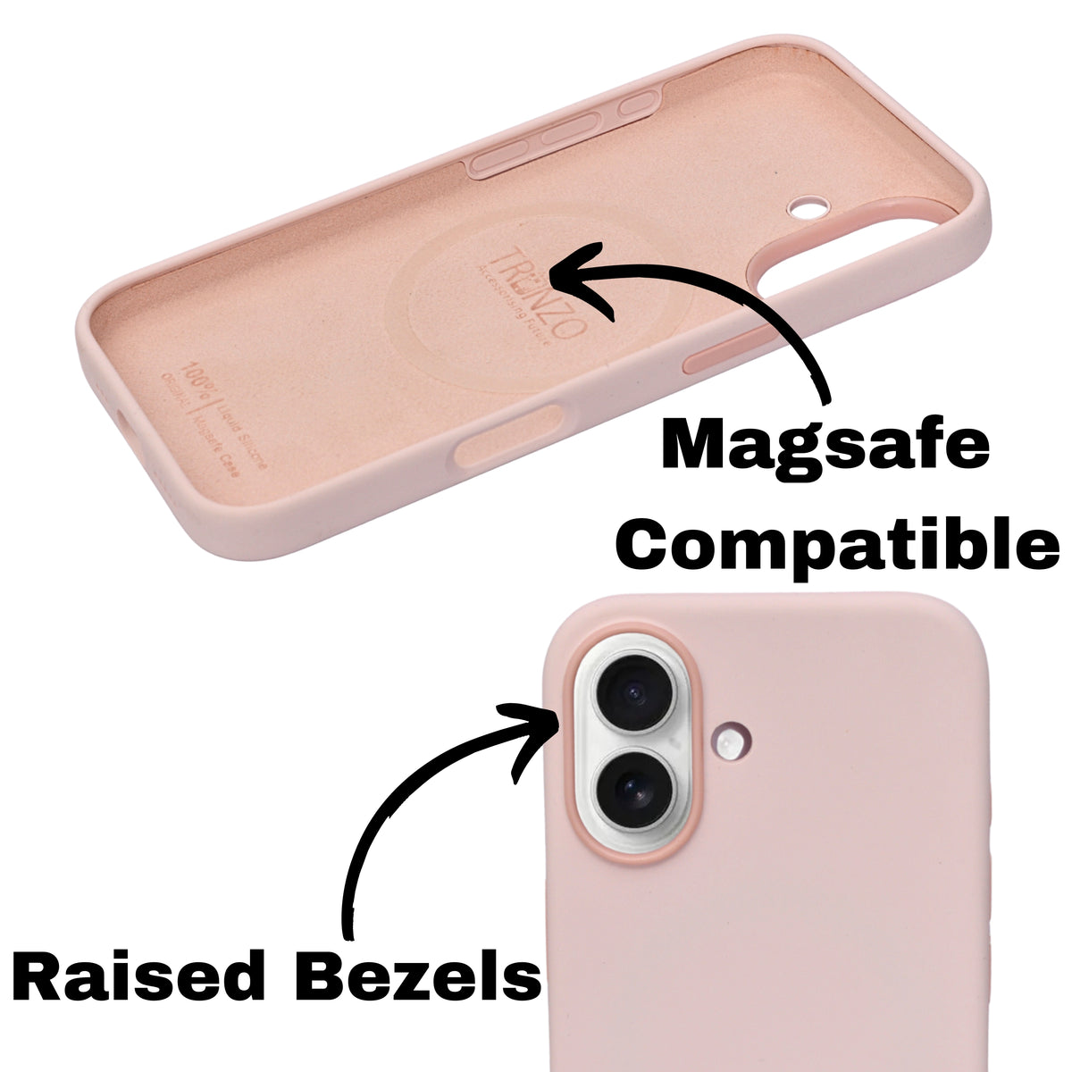Premium Soft Silicone MagSafe Compatible Phone Case for iPhone 16