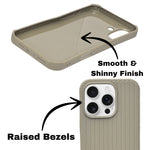 Minimal Jute Textured Matte Protective Phone Case For iPhone 16 Pro Max