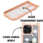 Cute Cartoon Phone Case with Cat Ears For iPhone 15 Pro