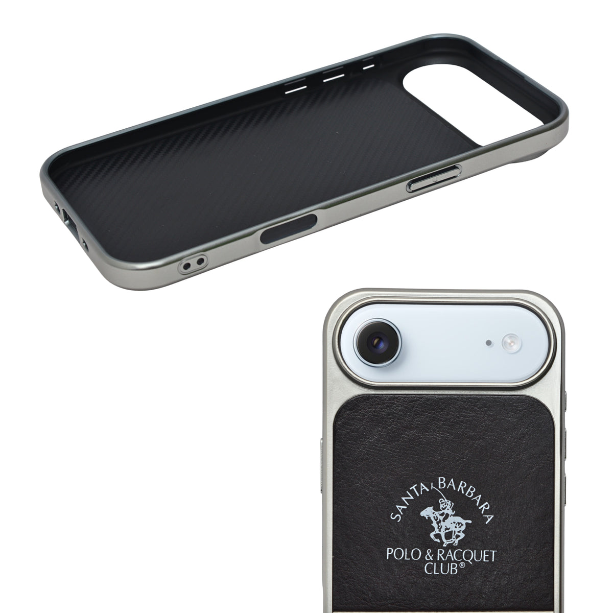 Santa Barbara Polo Club Dual Tone Leather Finish Phone Case for iPhone 17 Air