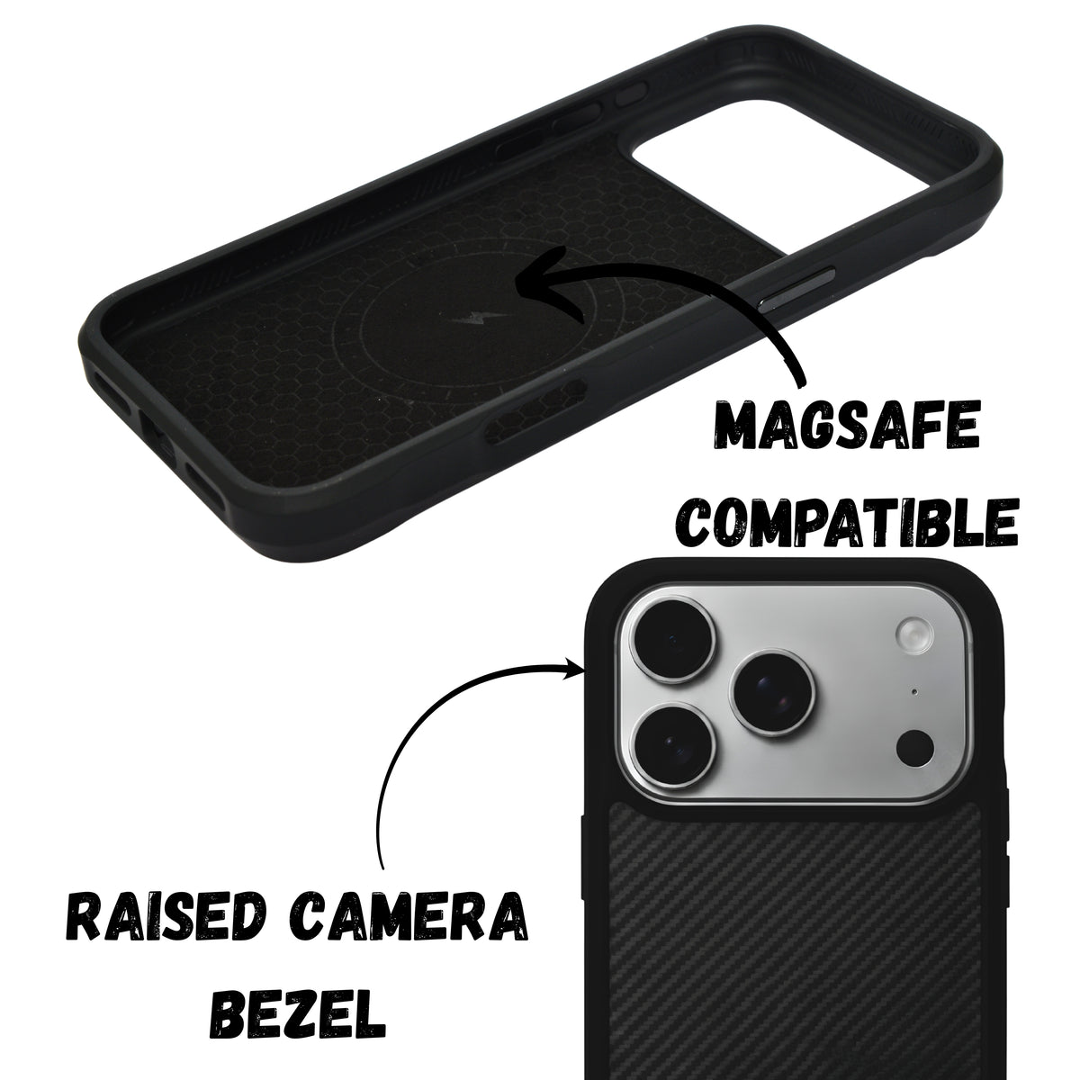 Premium Woven & Carbon Fiber Shockproof Case For iPhone 17 Pro Max