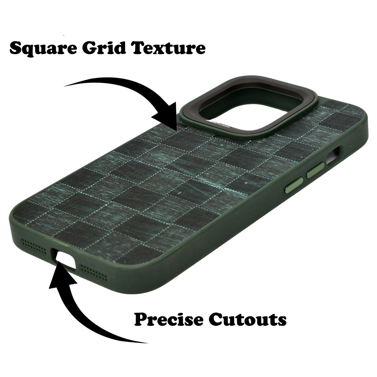 Checkered Texture Grip Case For iPhone 15 Pro Max