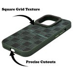 Checkered Texture Grip Case For iPhone 15 Pro Max