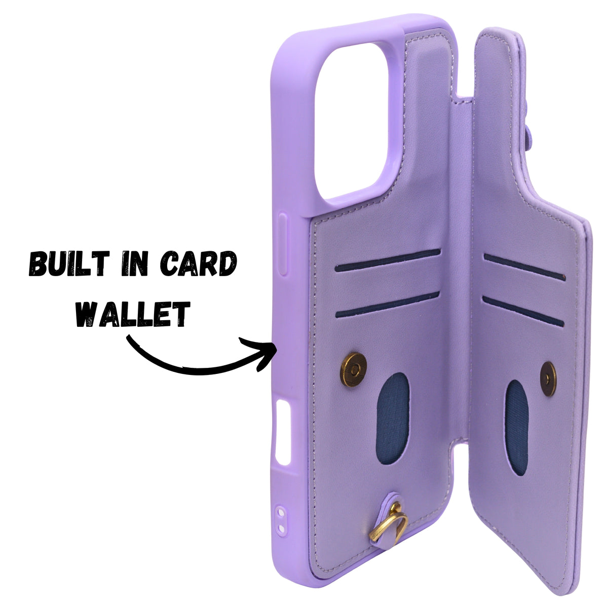 3D Flower Wallet Flip with Card Holder & Detachable Sling Phone Case for iPhone 16 Pro