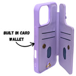 3D Flower Wallet Flip with Card Holder & Detachable Sling Phone Case for iPhone 16 Pro