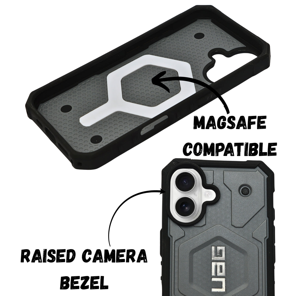 Rugged Armor Shockproof MagSafe Compatible Phone Case For iPhone 16