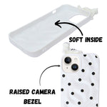 3D Cartoon Character with Polka Dots Soft Phone Case for iPhone 14 Plus/ 15 Plus