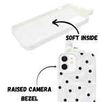 3D Cartoon Character with Polka Dots Soft Phone Case for iPhone 12/ 12 Pro