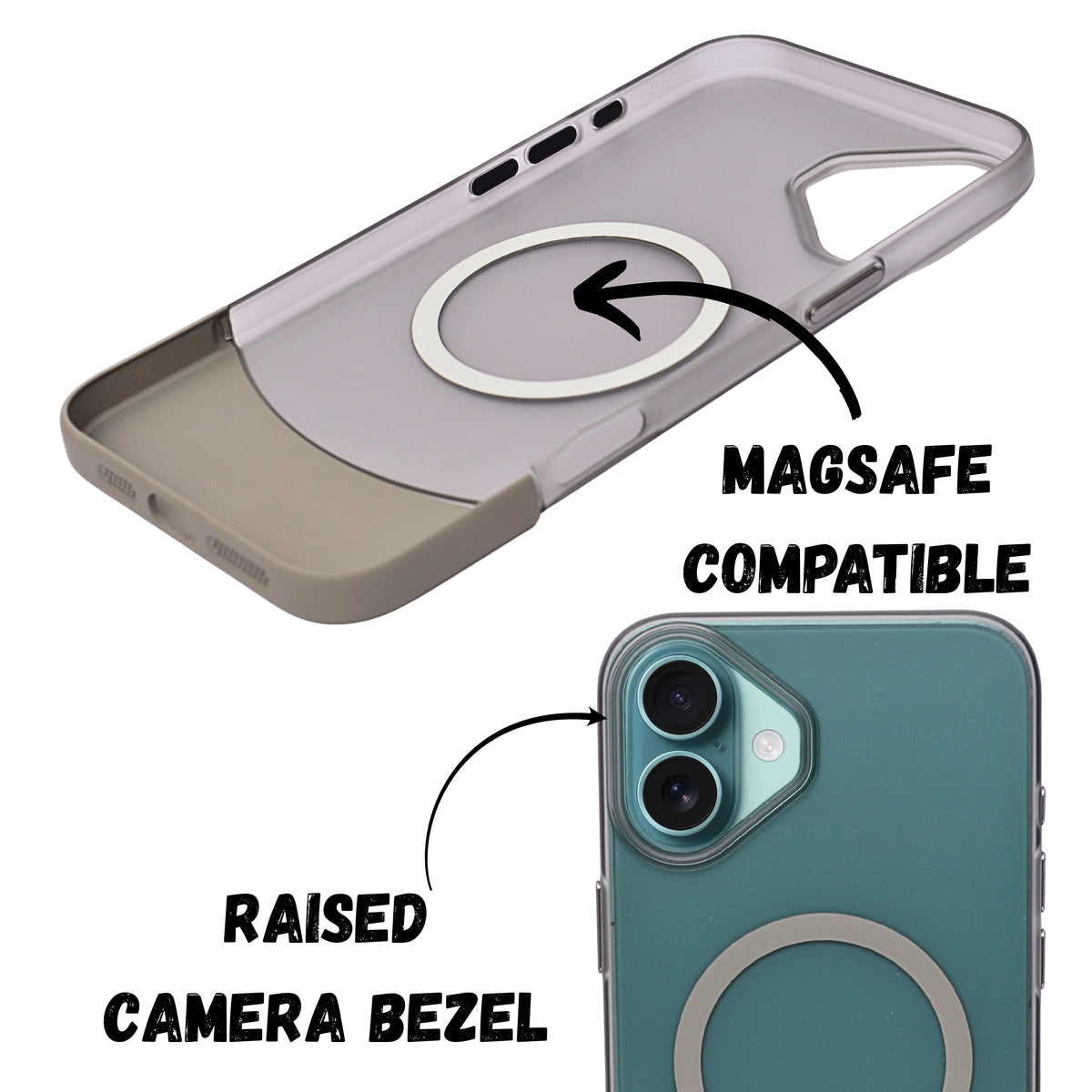 Premium Dual Tone Detachable 2-in-1 Magsafe Compatible Phone Case for iPhone 16 Plus