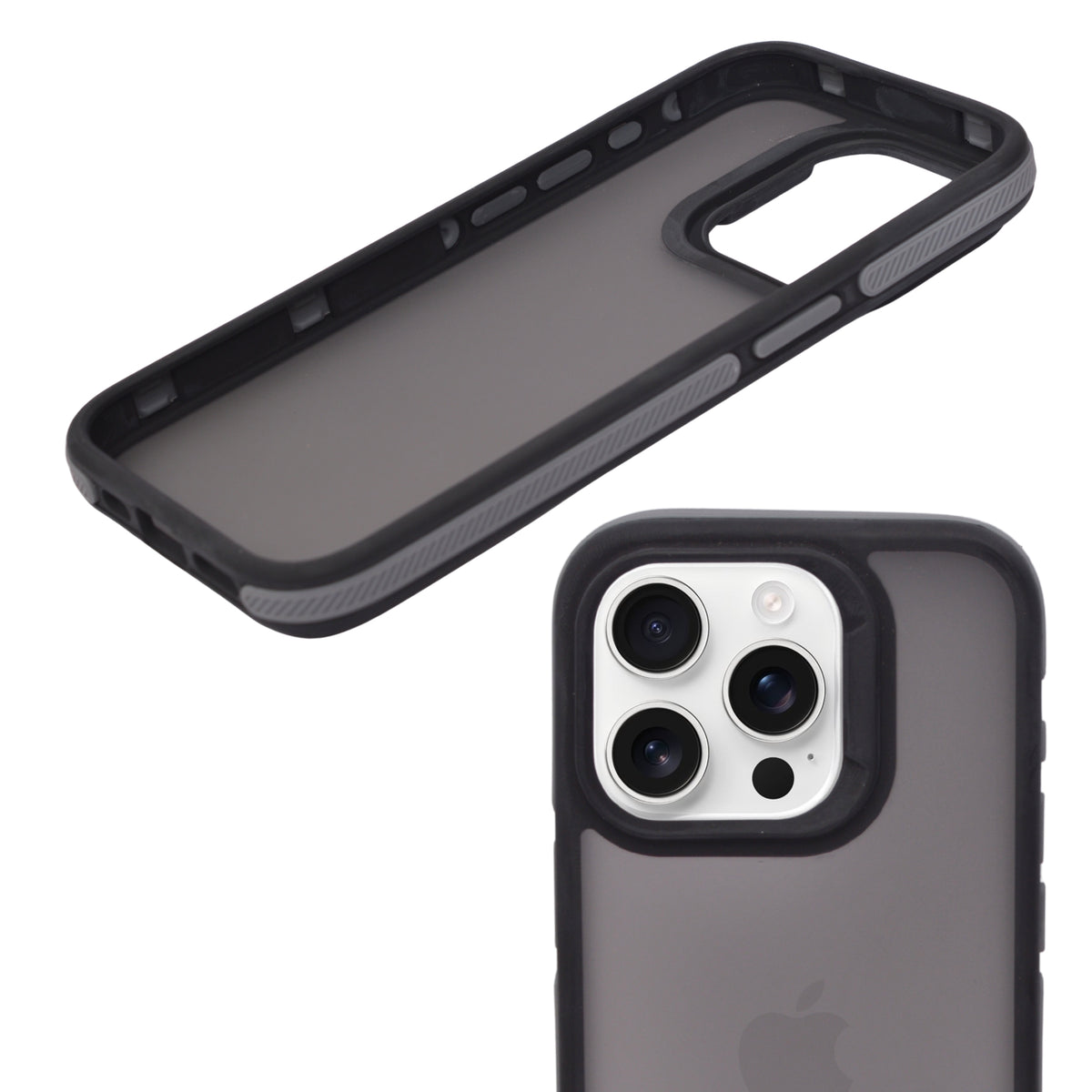 Sleek Matte Translucent with Enhanced Camera Bezel Phone Case for iPhone 15 Pro