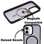 Transparent MagSafe Compatible with Matte Colour Edge Phone Case for iPhone 16 Plus
