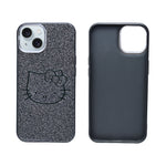 Glitter Sparkle Kitty Phone Case for iPhone 15