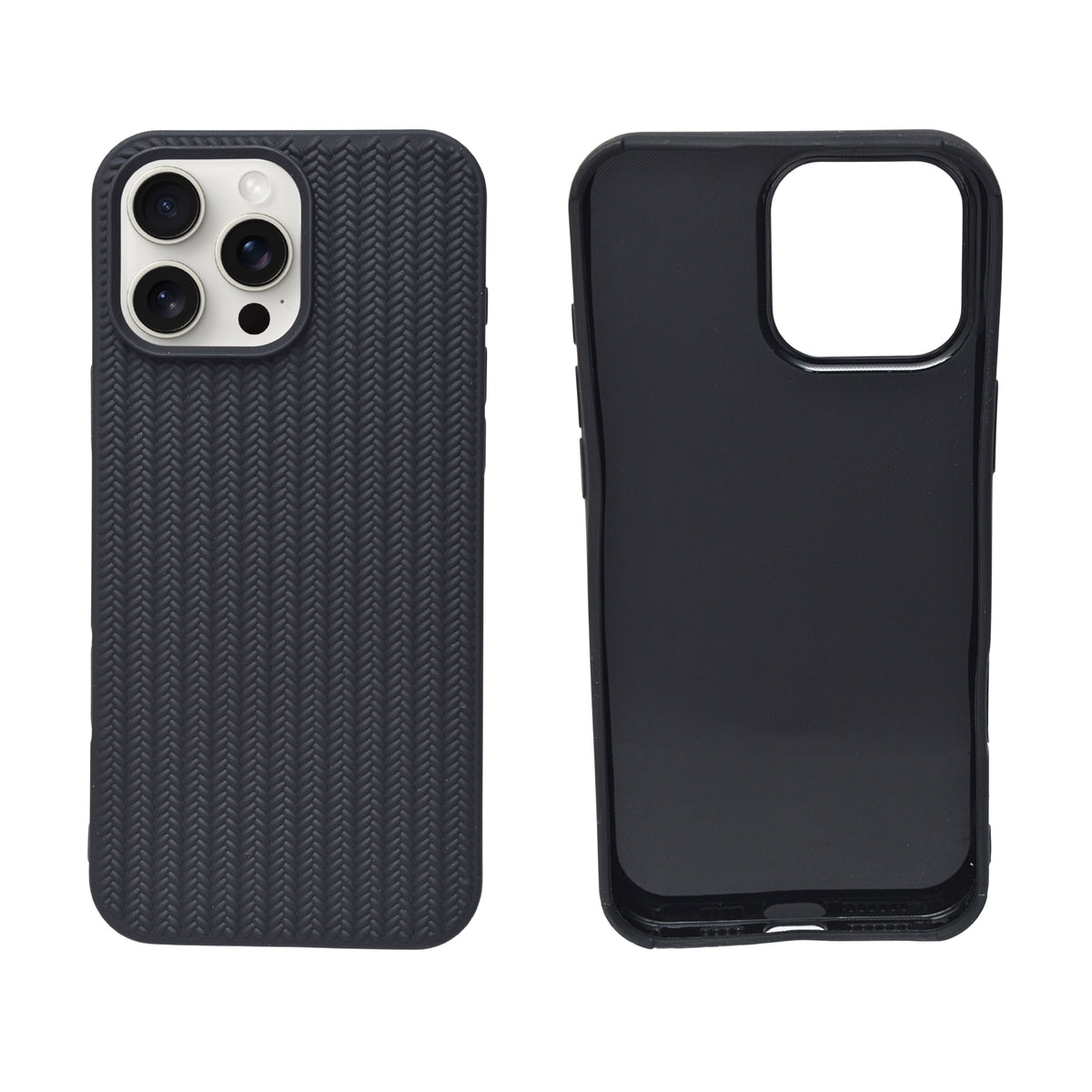 Minimal Jute Textured Matte Protective Phone Case For iPhone 16 Pro Max