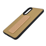 Elegant Leather Finish Kickstand Phone Case for Samsung Galaxy S25 Edge