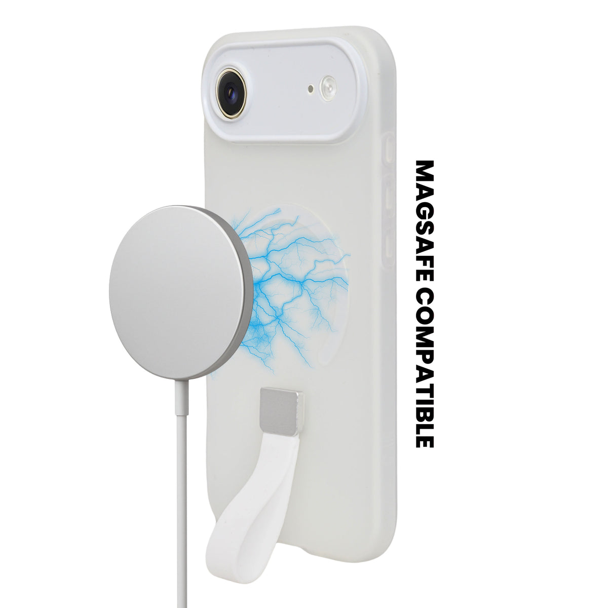 Frosty Matte with Silicone Finger Loop Phone Case for iPhone 17 Air