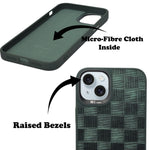 Checkered Texture Grip Case For iPhone 14 Plus / 15 Plus