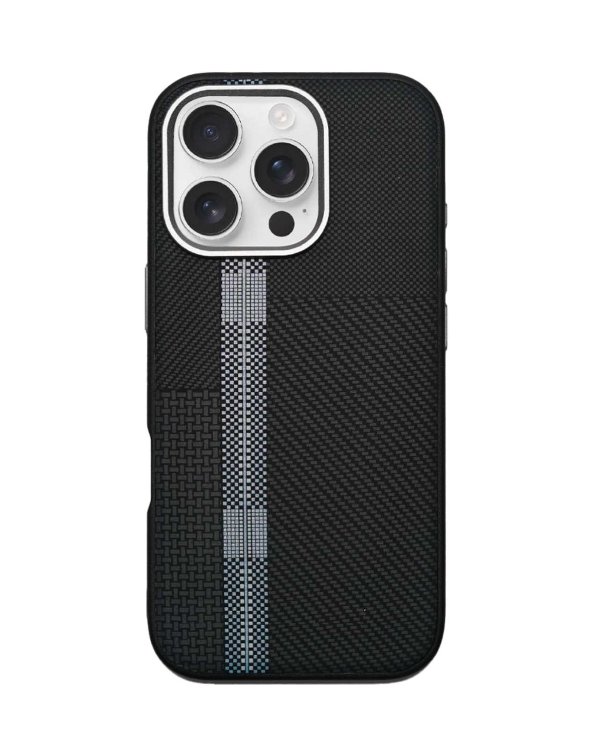 Carbon Fiber Texture Anti-Fall Protective Case for iPhone 16 Pro