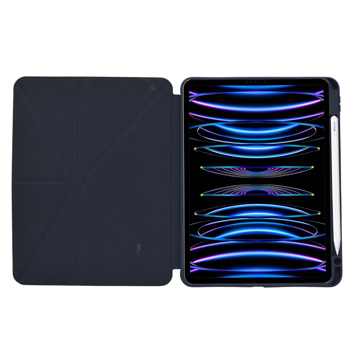 Marble Pattern Smart Fold Transparent Case for iPad Pro 11